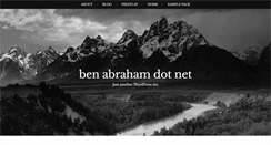 Desktop Screenshot of benabraham.net